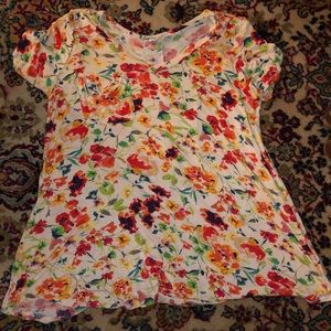 Floral Flowy Pocket Tee